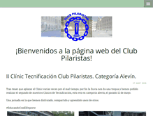 Tablet Screenshot of clubpilaristas.com